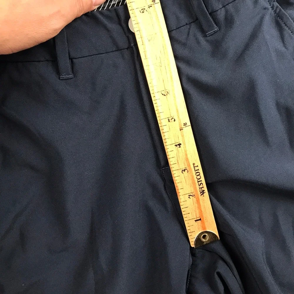 Primo Golf Pants Mens 28 (28x29) Navy Tapered Ankle Zip Performance Trousers
